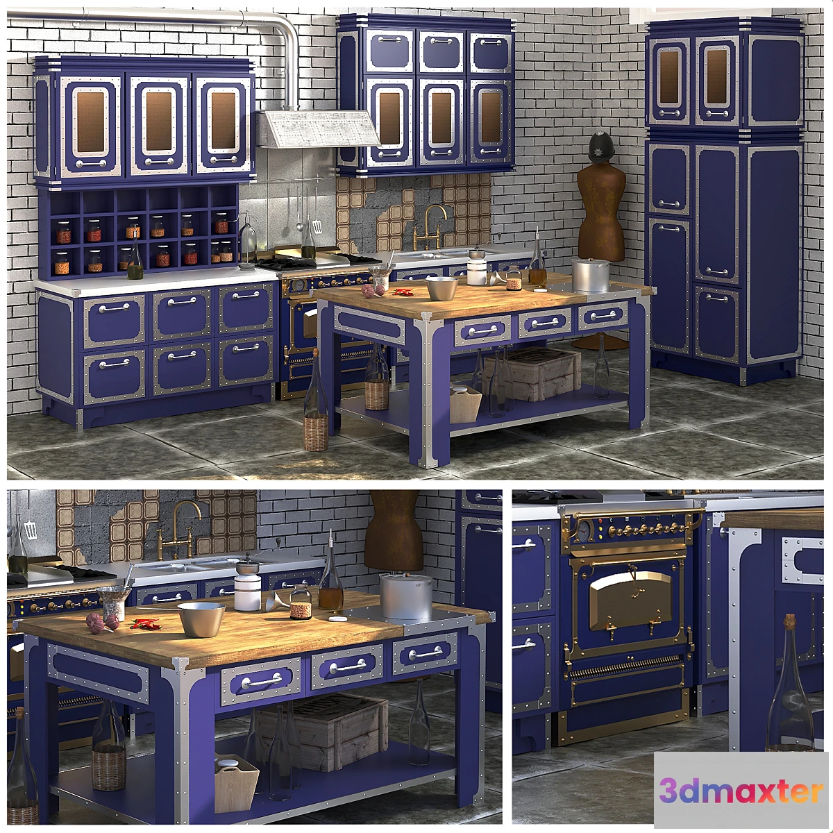 1444282 - Kitchen “Liverpool” RODA 3D Max