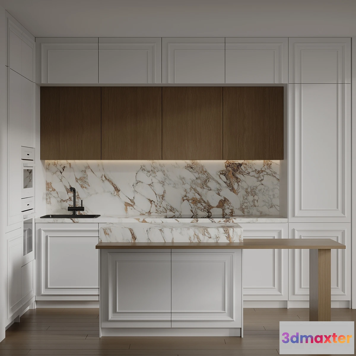 1450758 - Kitchen with built-in MIELE appliances 3D Max