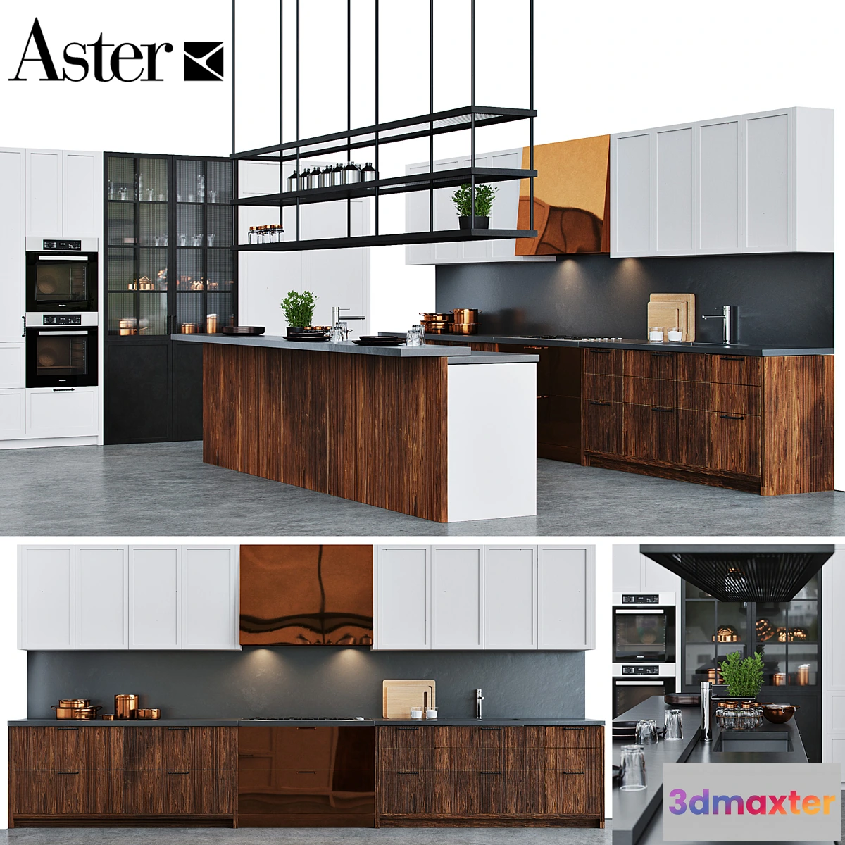 1456444 - Cuisine Aster CUCINE FACTORY 3D Max