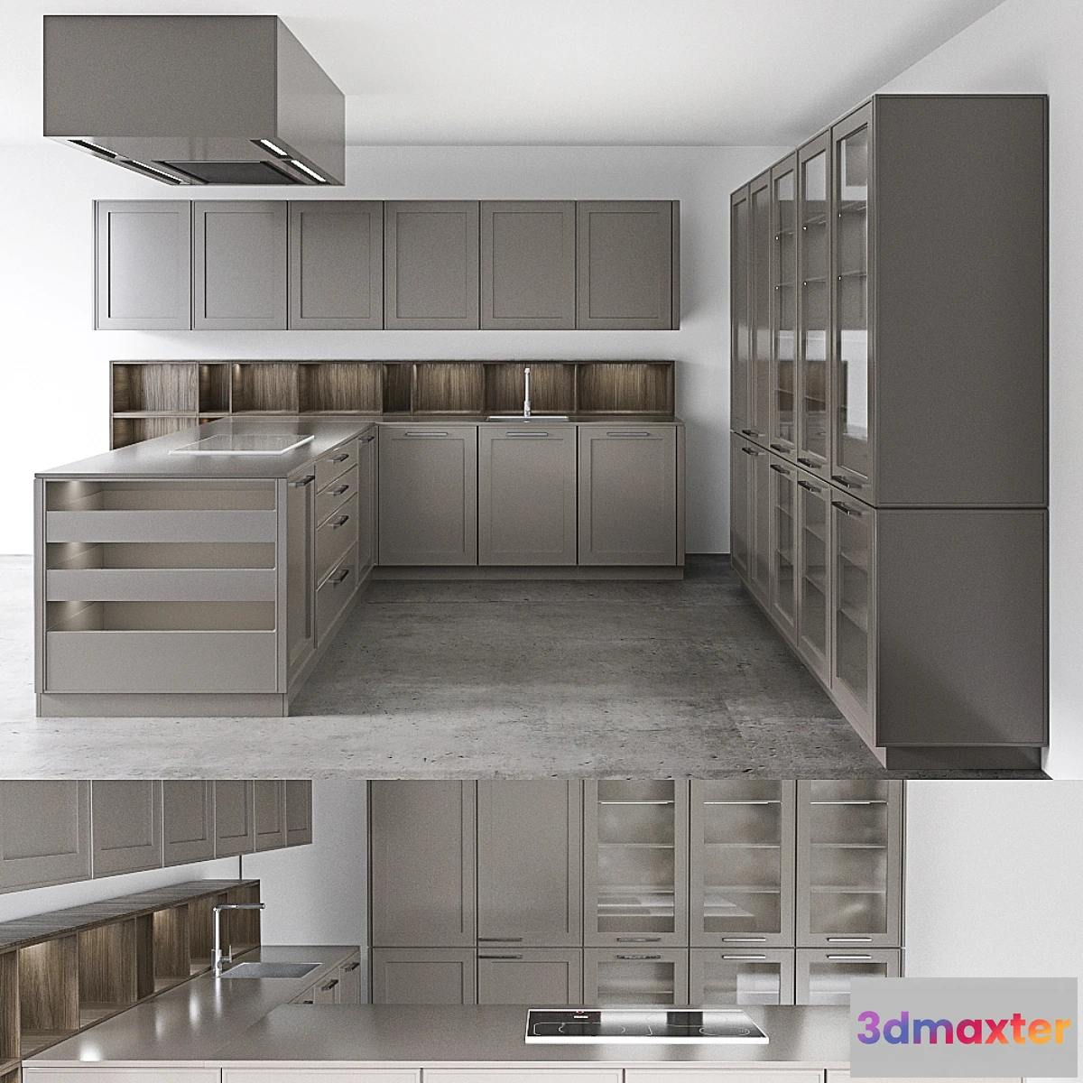 1459232 - Kitchen LEICHT VERVE-FS TOPOS 3D Max