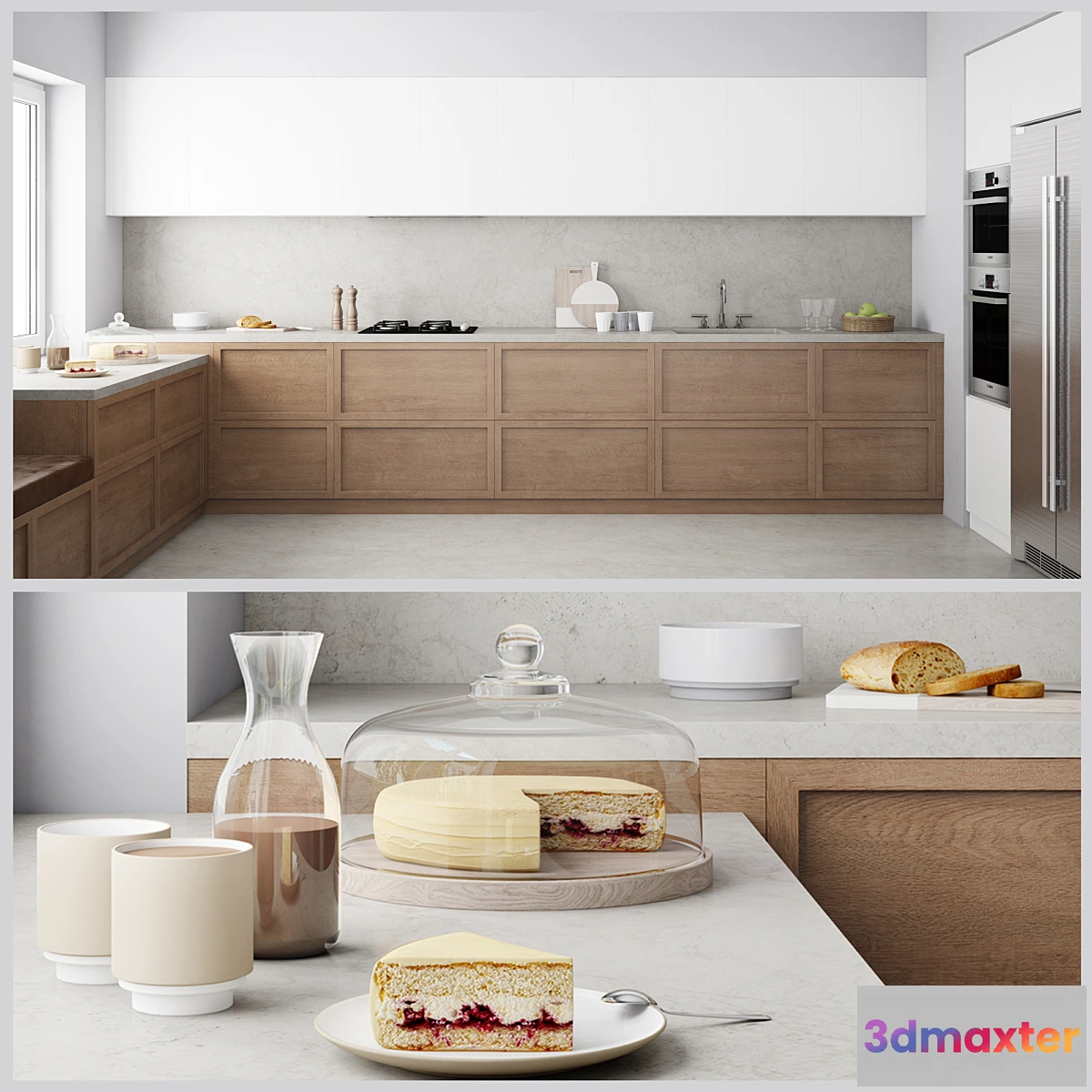 1464928 - Kitchen in Scandinavian style 3D Max