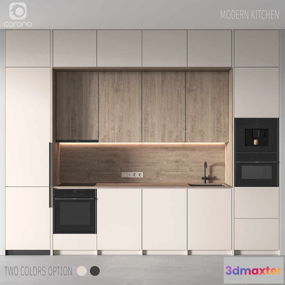 1465952 - modern kitchen 3D Max