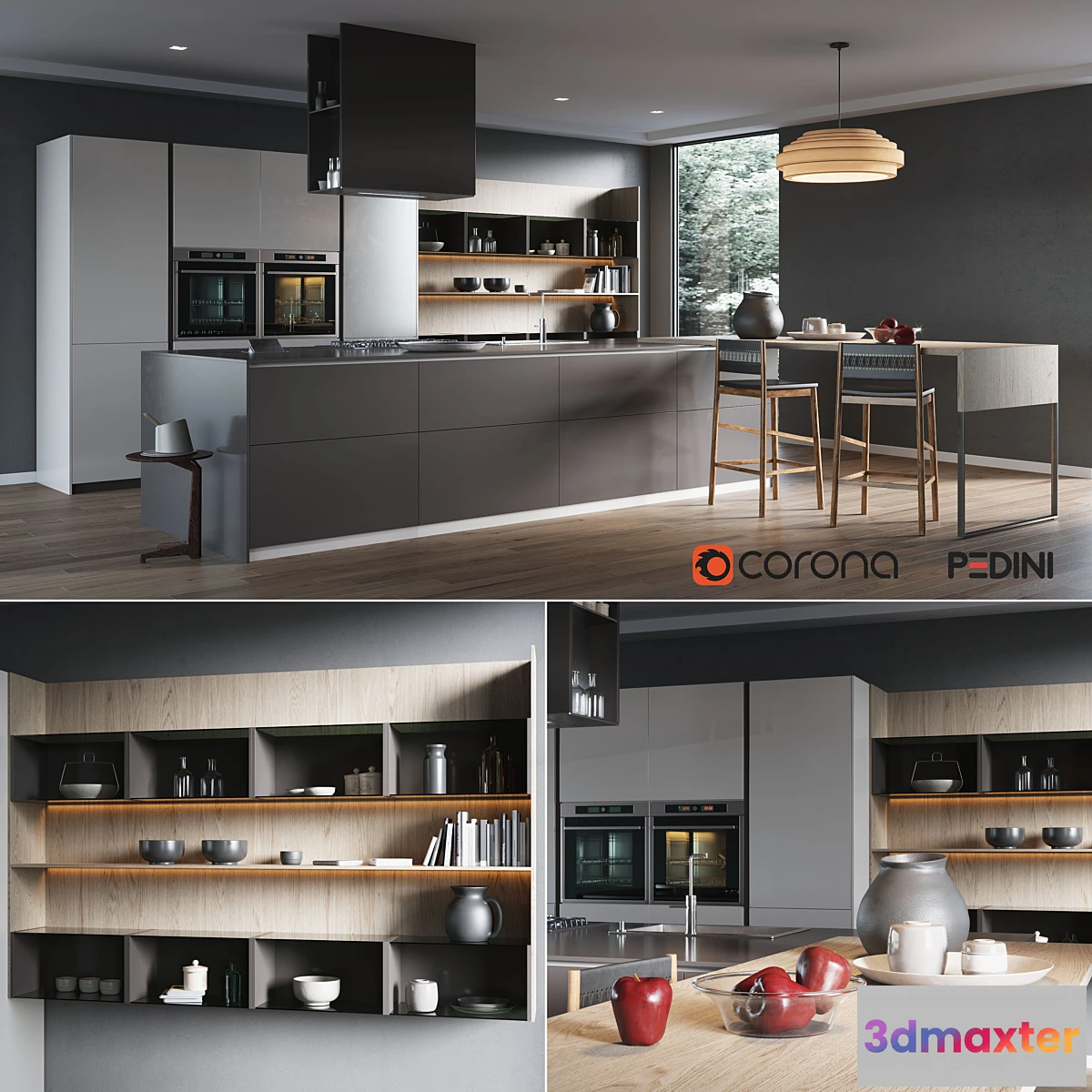 1470252 - Kitchen Pedini Arke  01 3D Max