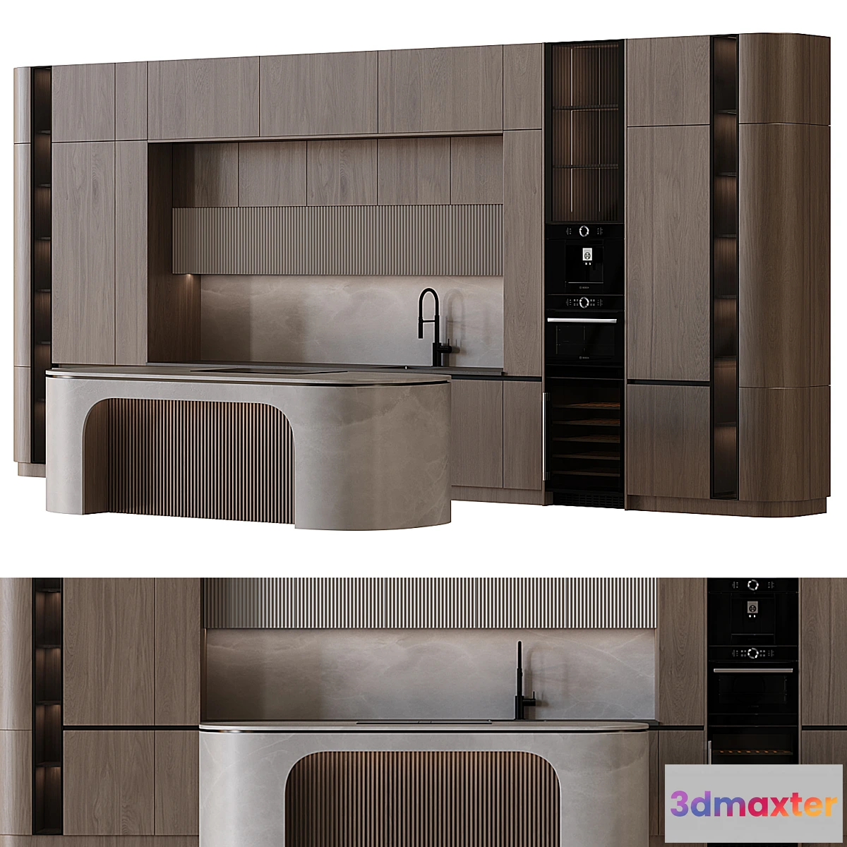 1471194 - Modern style kitchen 63 3D Max