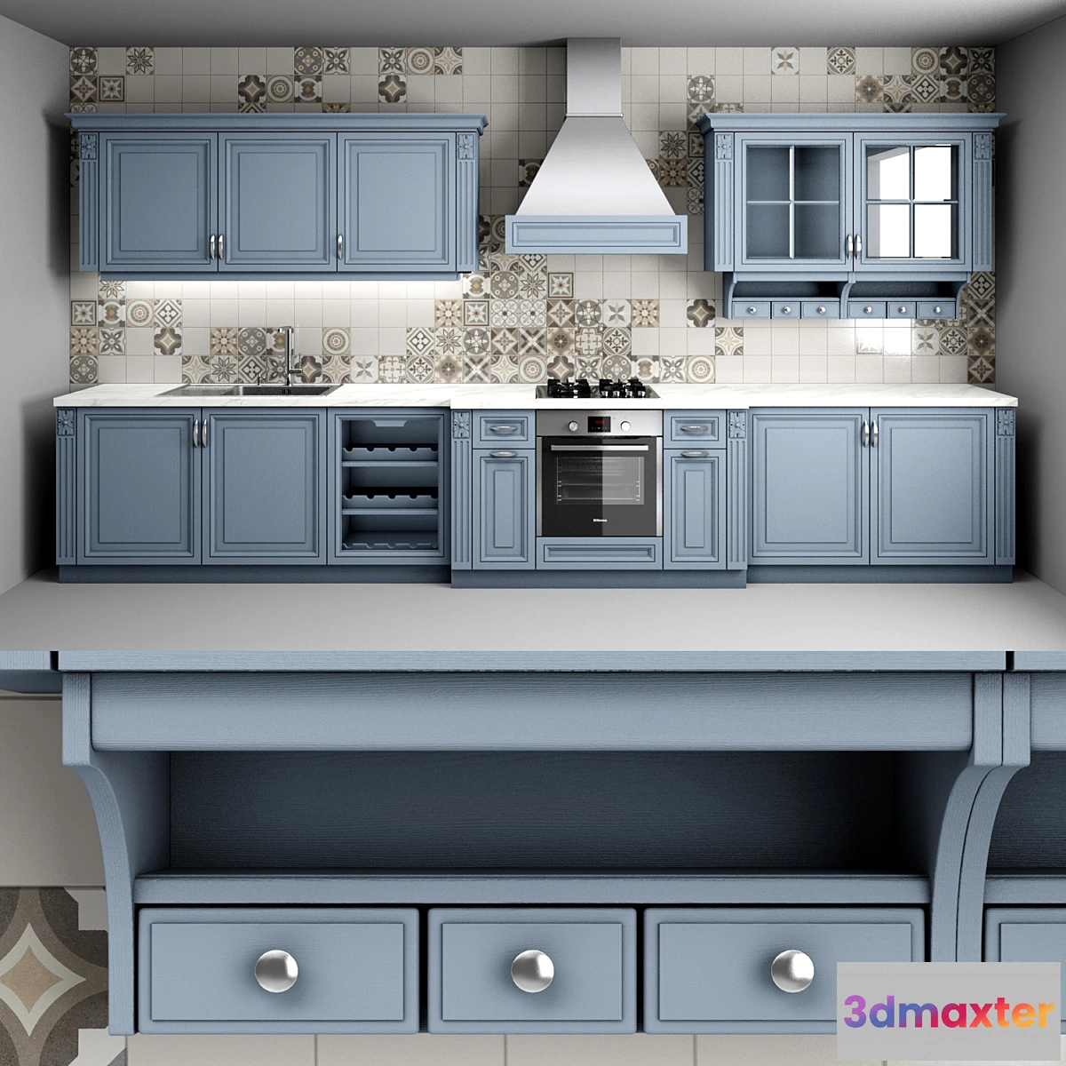 1474464 - New england kitchen 3D Max