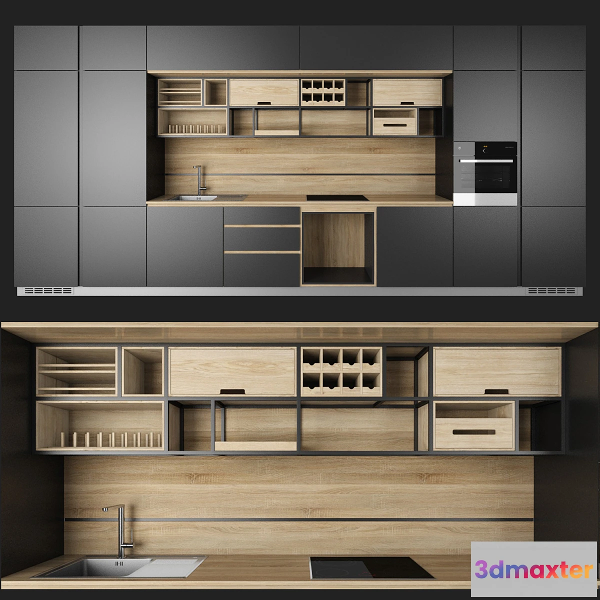 1475038 - Modern kitchen 3D Max