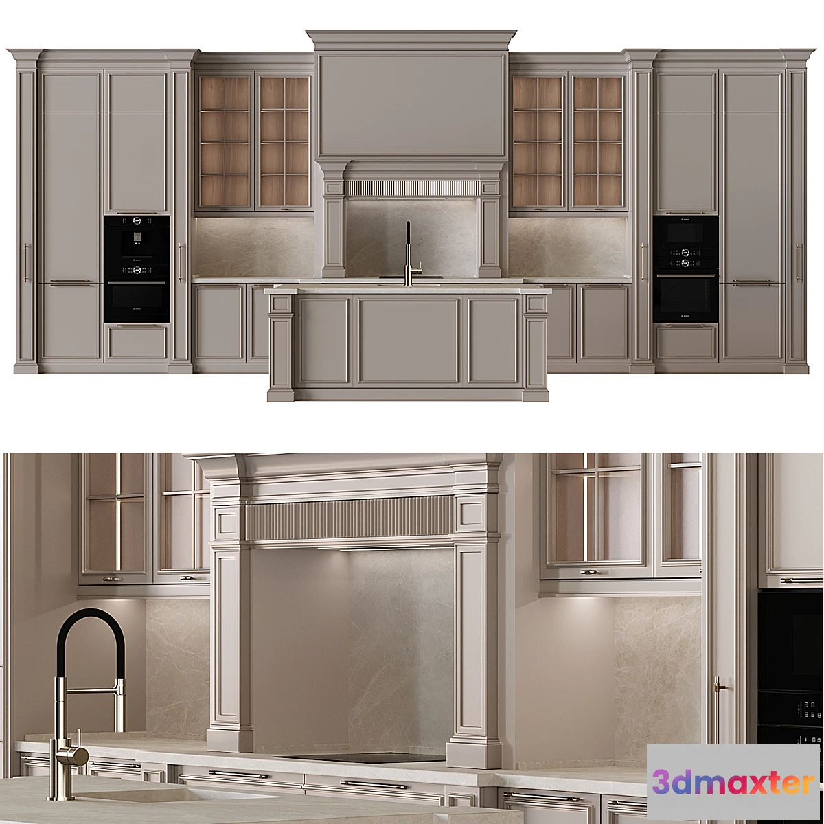 1475952 - Classic style kitchen 09 3D Max