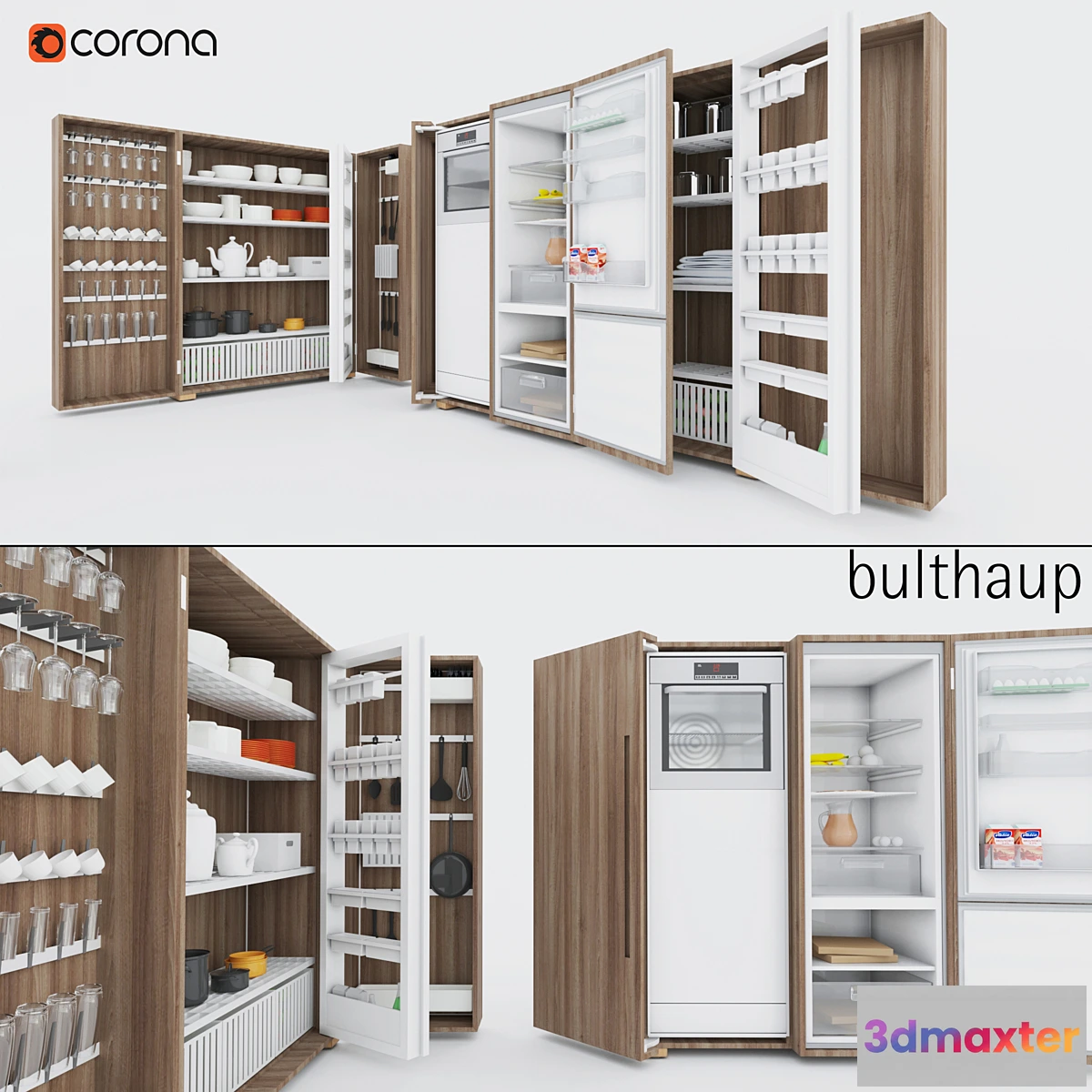 1477766 - Bulhaup B2 kitchen set 3D Max