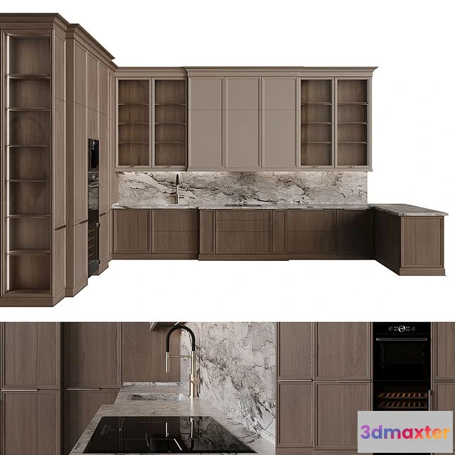 1538434 - Neoclassical style kitchen 51 3D Max