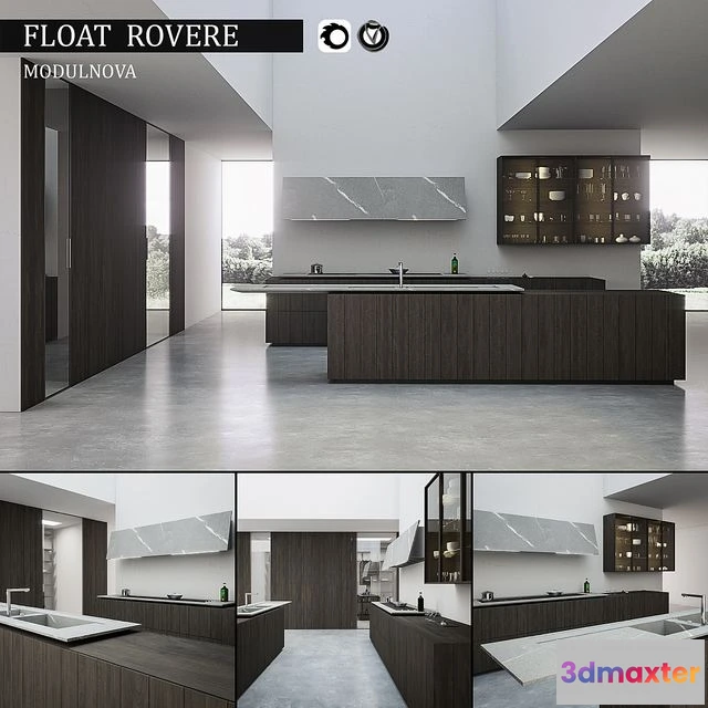 1540739 - Kitchen Float Rovere 3D Max
