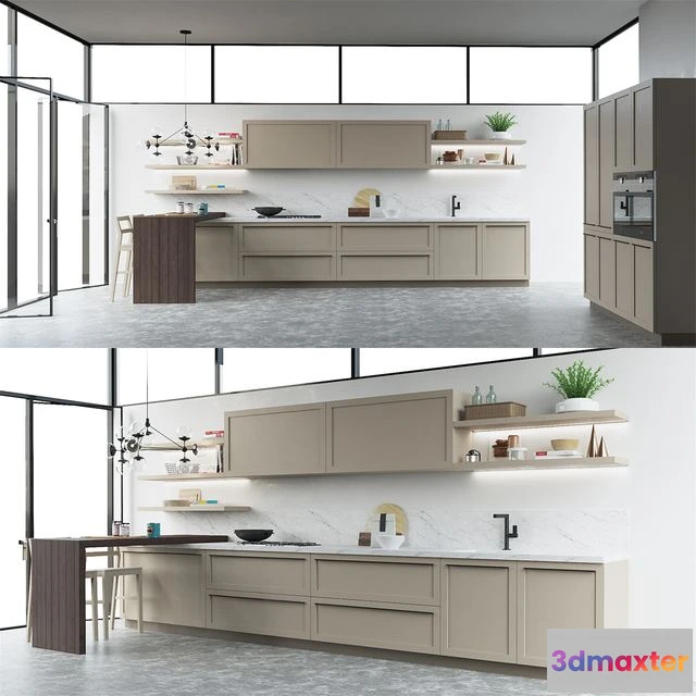 1540993 - Scavolini Carattere Kitchen 3D Max