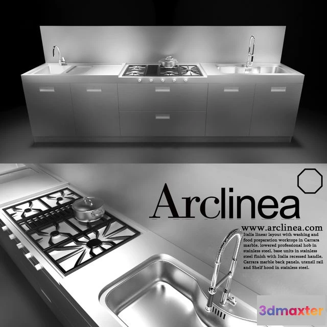 1541485 - Arclinea Italia straight 3D Max