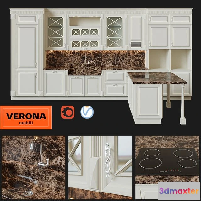 1542929 - Kitchen Verona Unica 3D Max