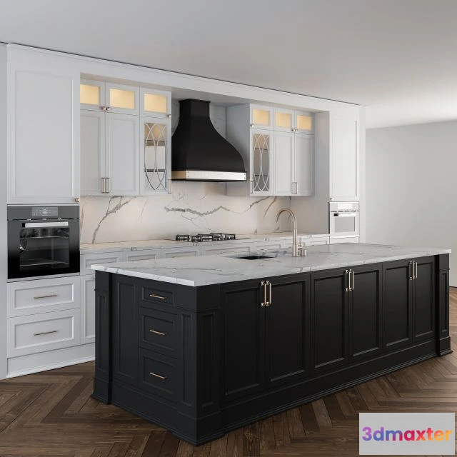 1549189 - Kitchen Neo Classic with island 3D Max