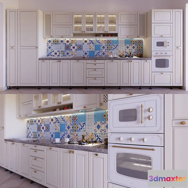 1549213 - Kitchen with majolica 3D Max