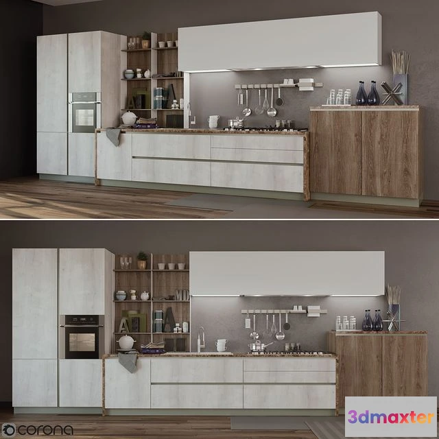 1550057 - Kitchen Cucine Stosa Infinity 3D Max