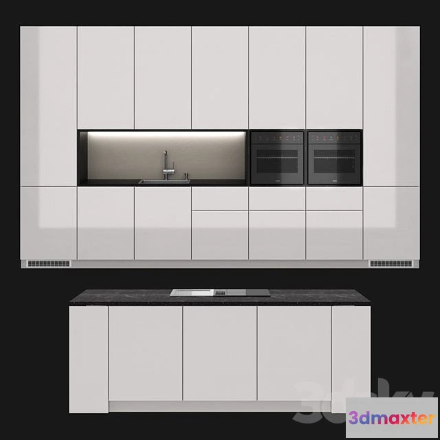 1550665 - Bora loft kitchen 3D Max