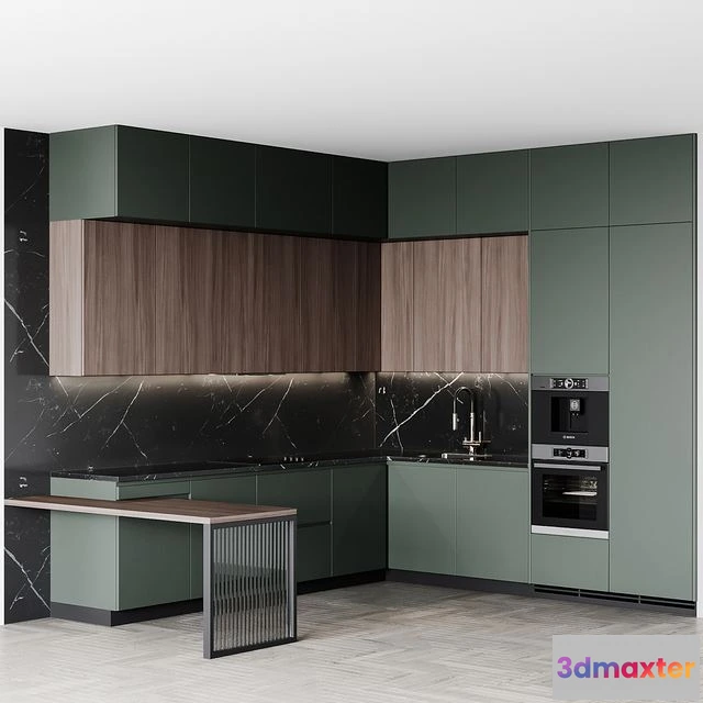 1553371 - Kitchen modern255 3D Max