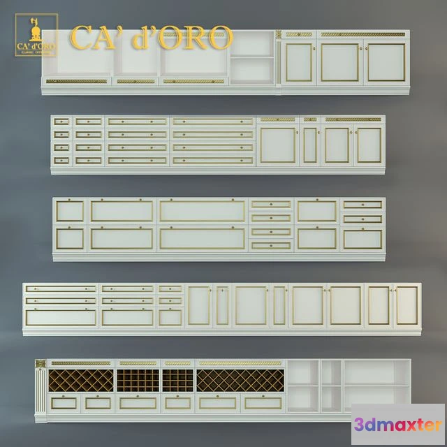 1554121 - Floor cabinets Fortuna CA ‘d’Oro 3D Max