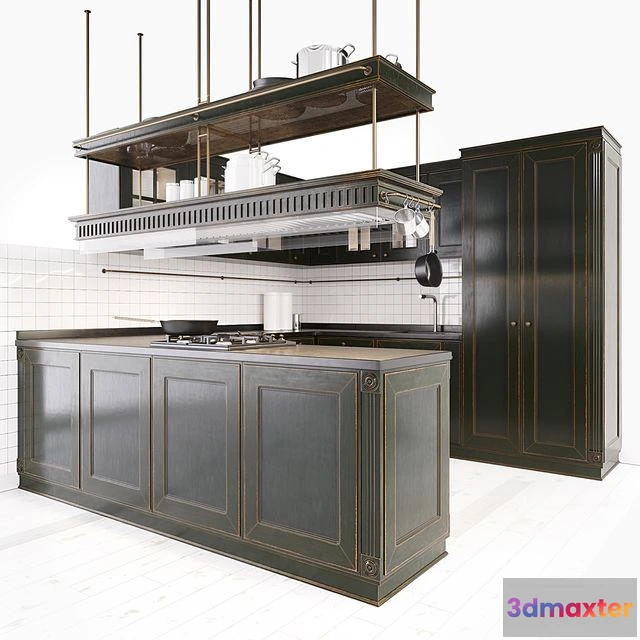 1563329 - Opera Aster Kitchen (with island) 3D Max