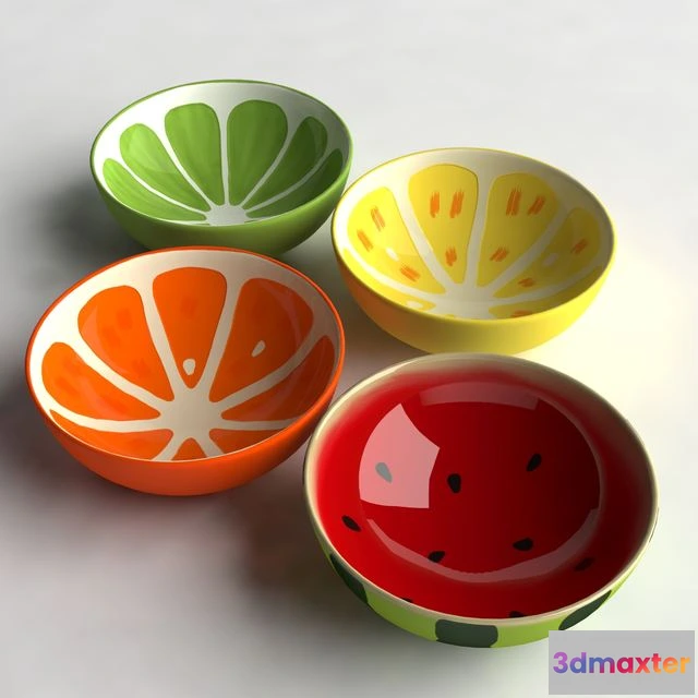 1563629 - Bright Bowls Kitchen 3D Max