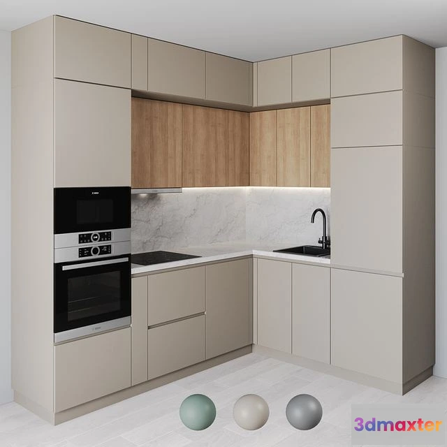 1566396 - Kitchen in a modern style 3D Max