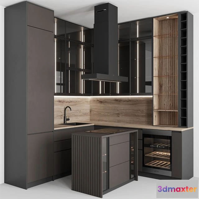 1569092 - Kitchen No. 62 Chocolate 3D Max