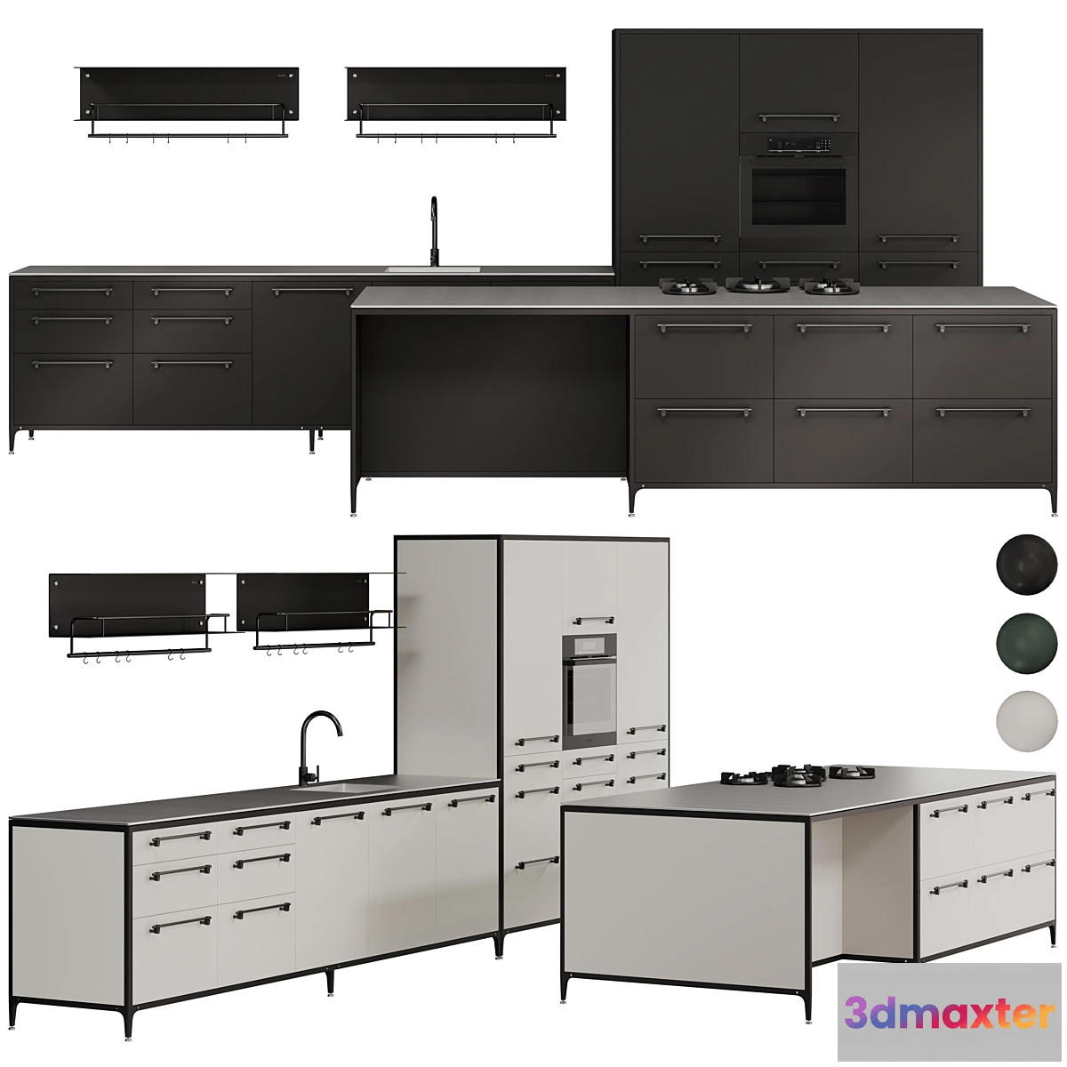 563969 - Buster and punch Kitchen Green