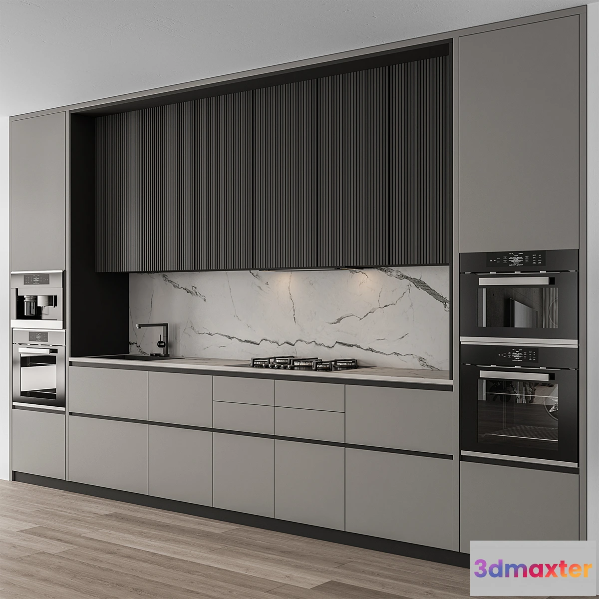 563977 - Kitchen Modern - Gray and Black Cabinets 97