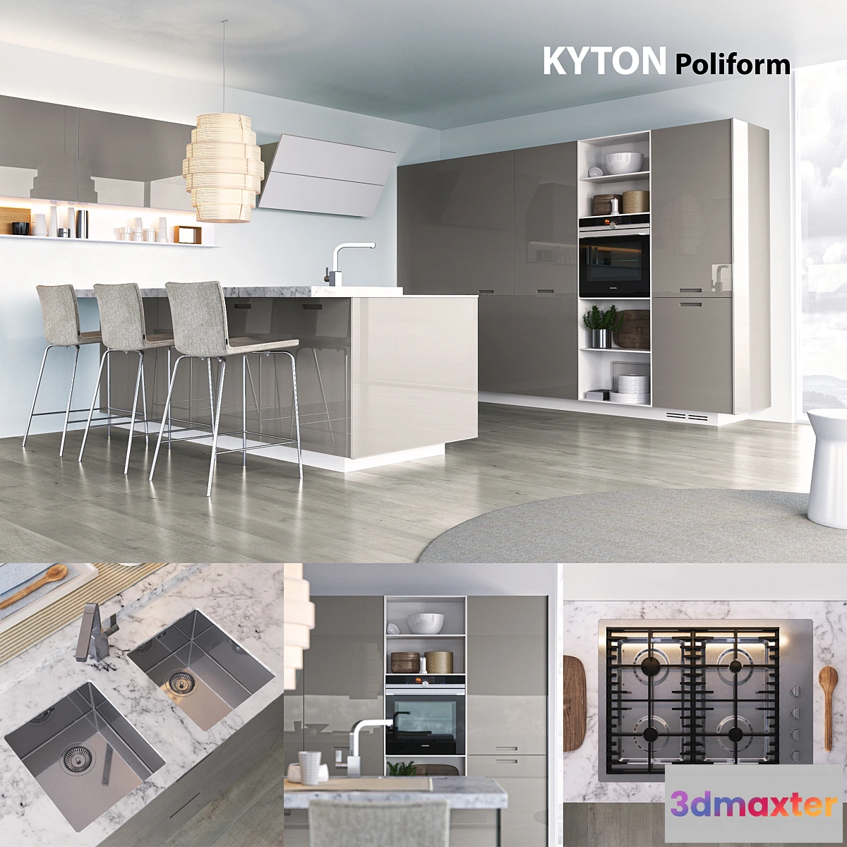 578192 - Kitchen Poliform Varenna Kyton 2 (vray corona)