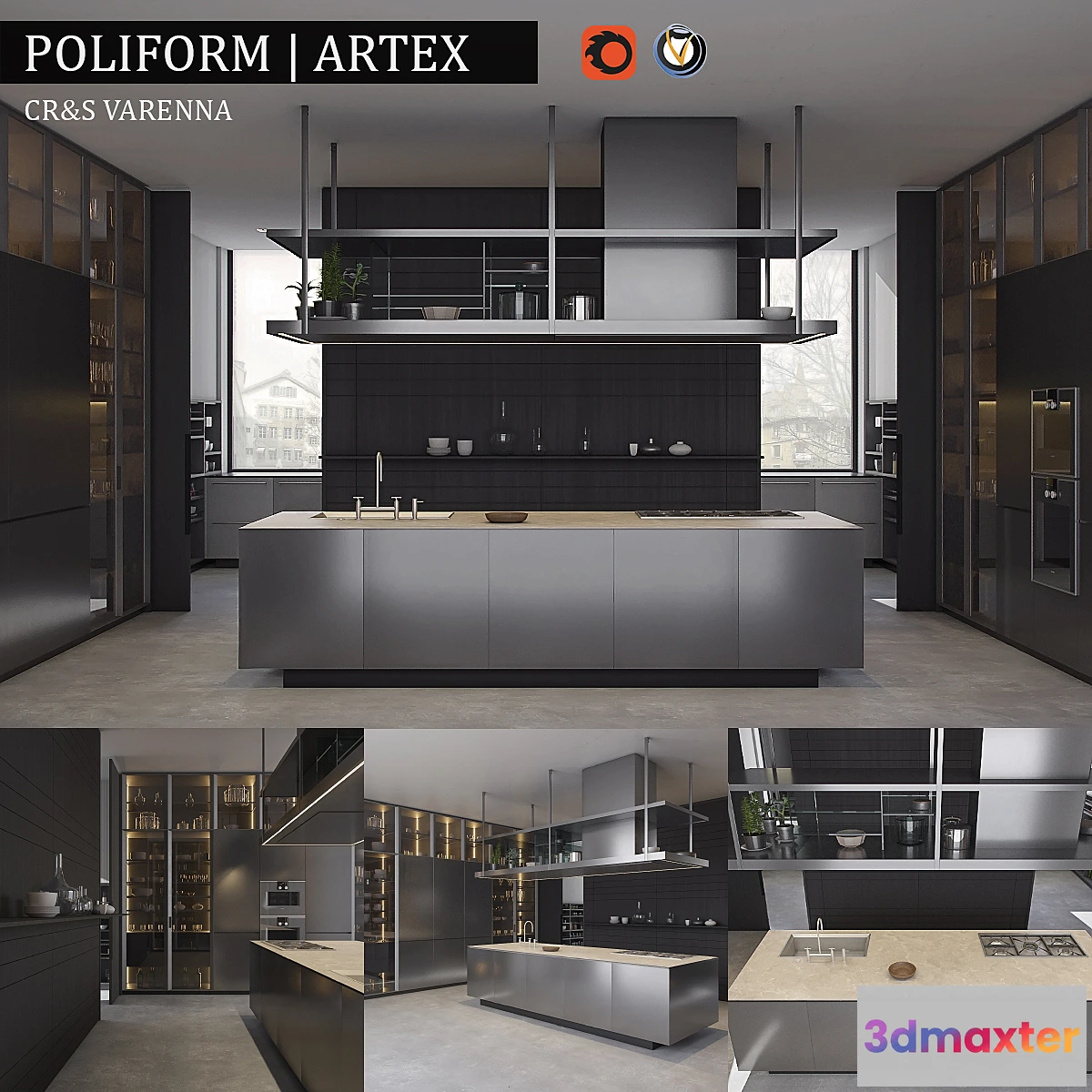 578202 - Kitchen Poliform Varenna Artex