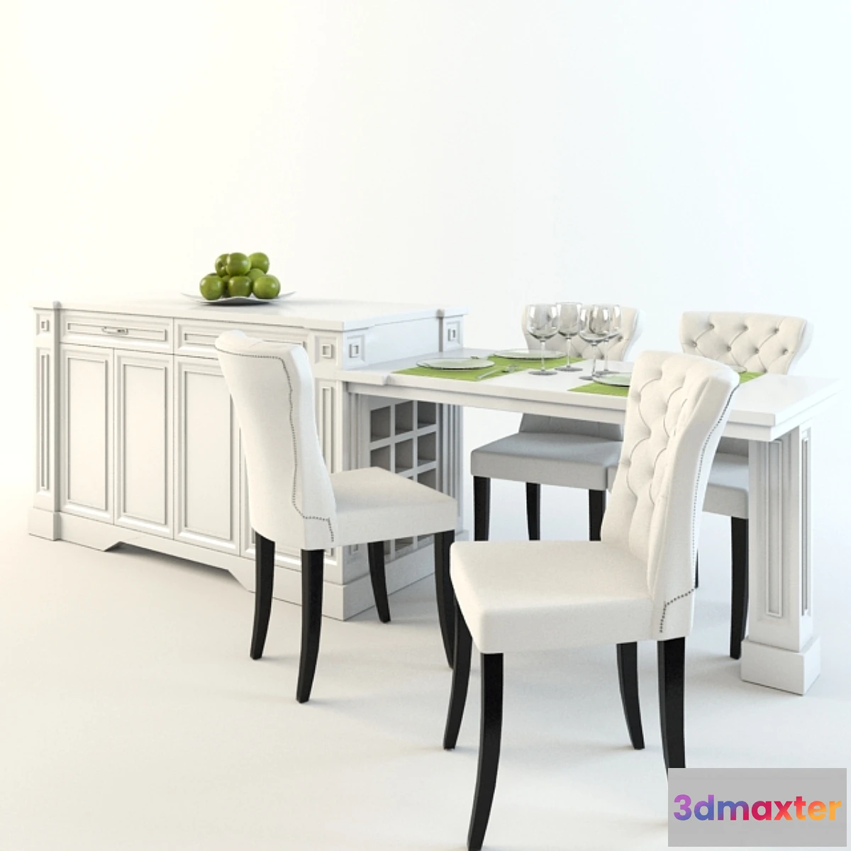 622963 - Dining table with chairs and an island