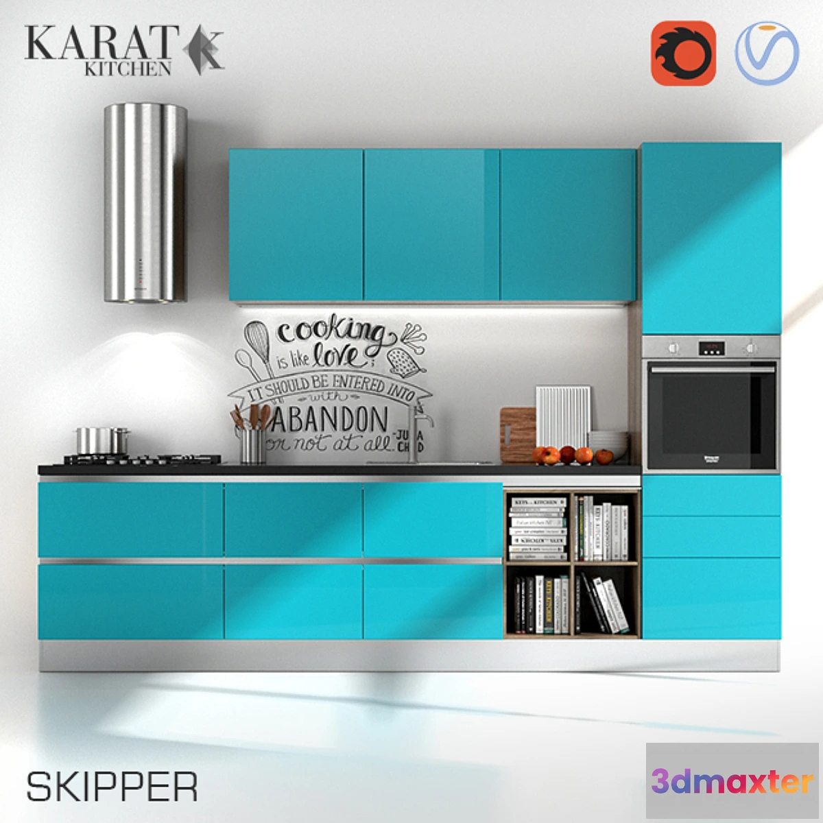 652639 - Kitchen Skipper (CYAN) from KaratKitchen
