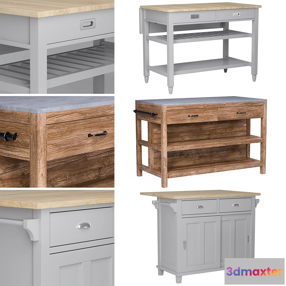 656527 - Kitchen Islands Set 2
