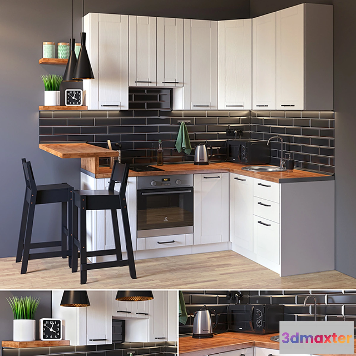 659895 - Kitchen “Royal Wood” with a bar