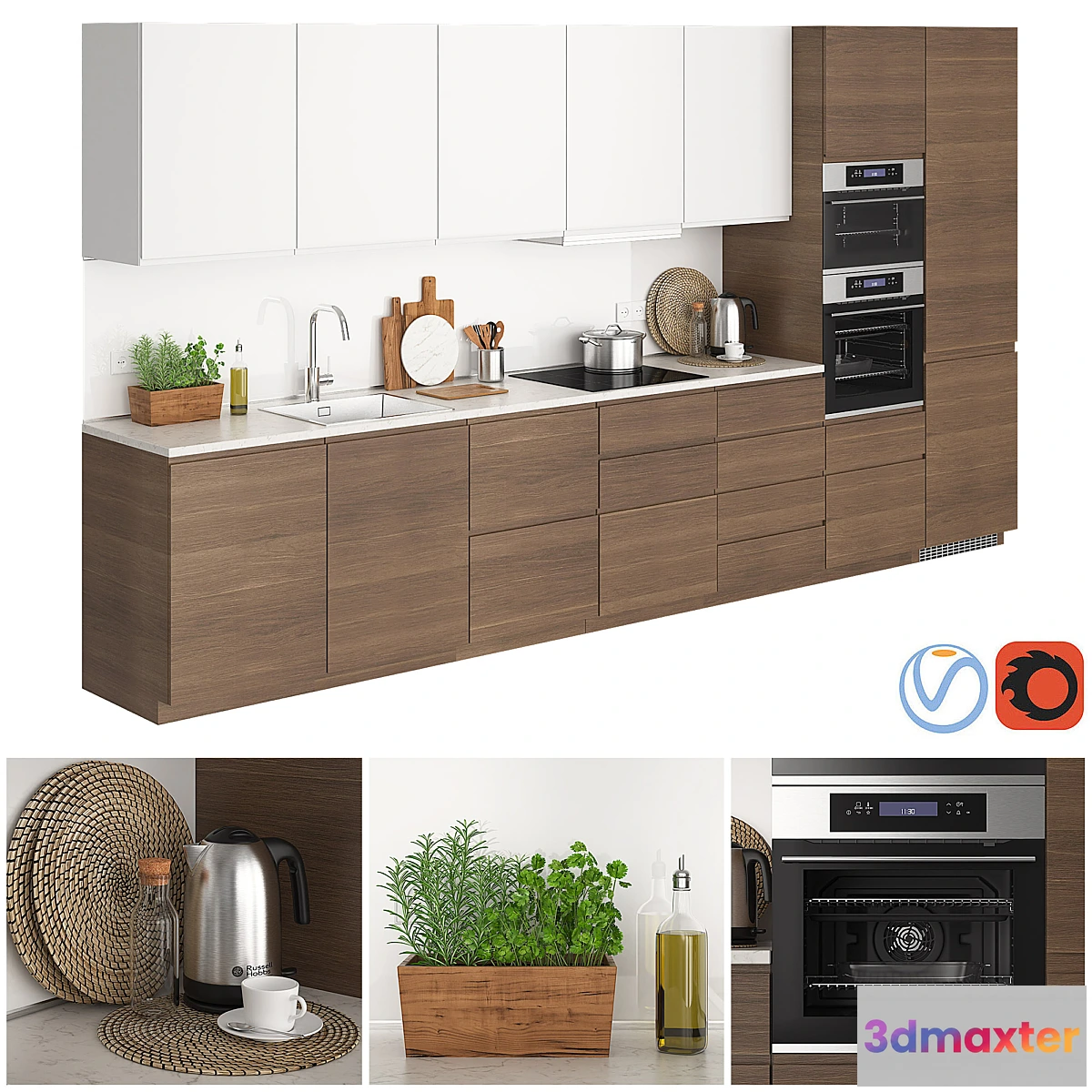 659955 - Ikea Metod Voxtorp Walnut