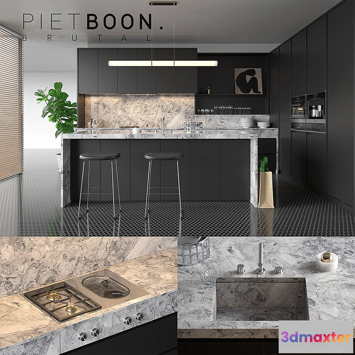 665271 - Kitchen Piet Boon BRUTAL (vray GGX corona PBR)