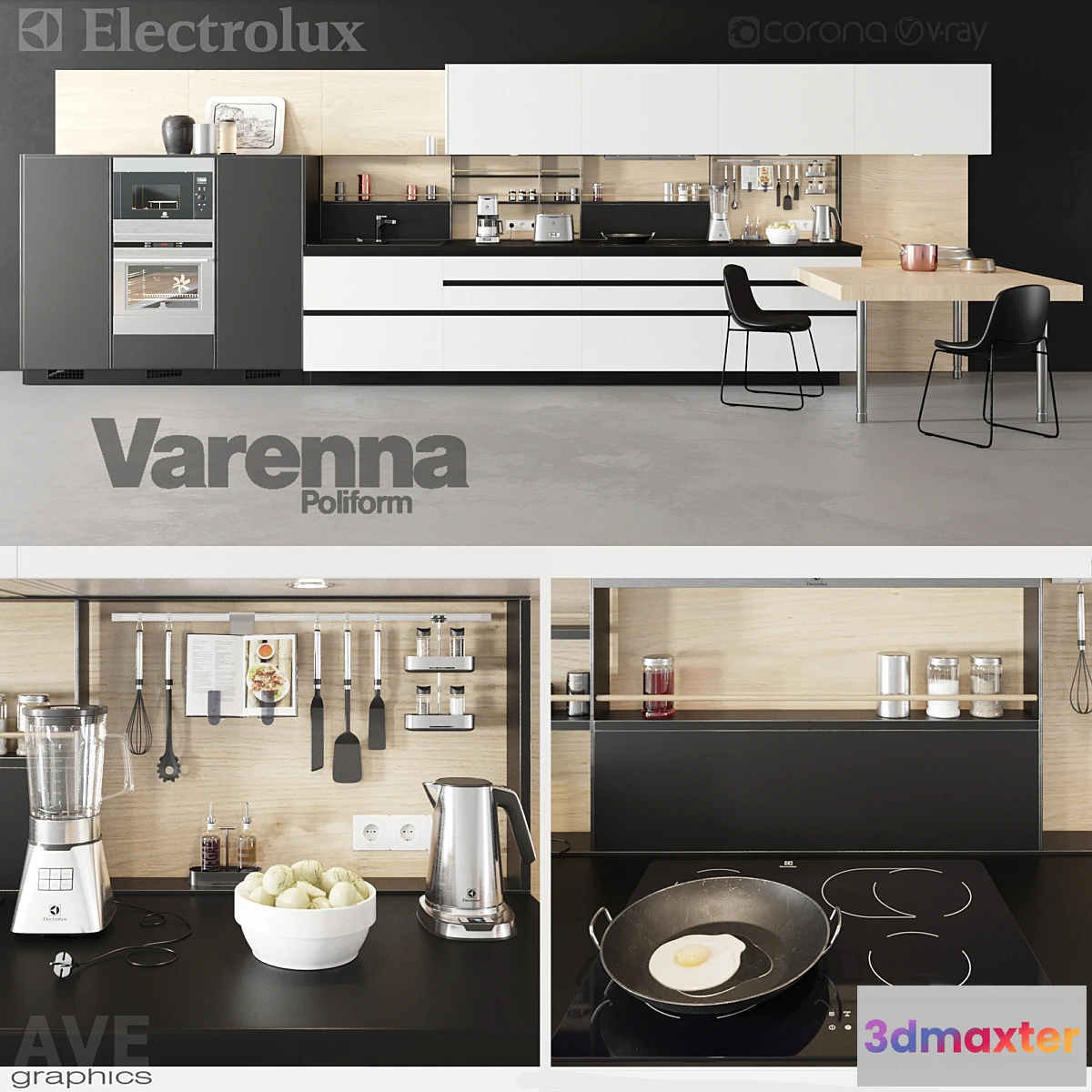 669795 - AVE Electrolux volume & Poliform Varenna kitchen