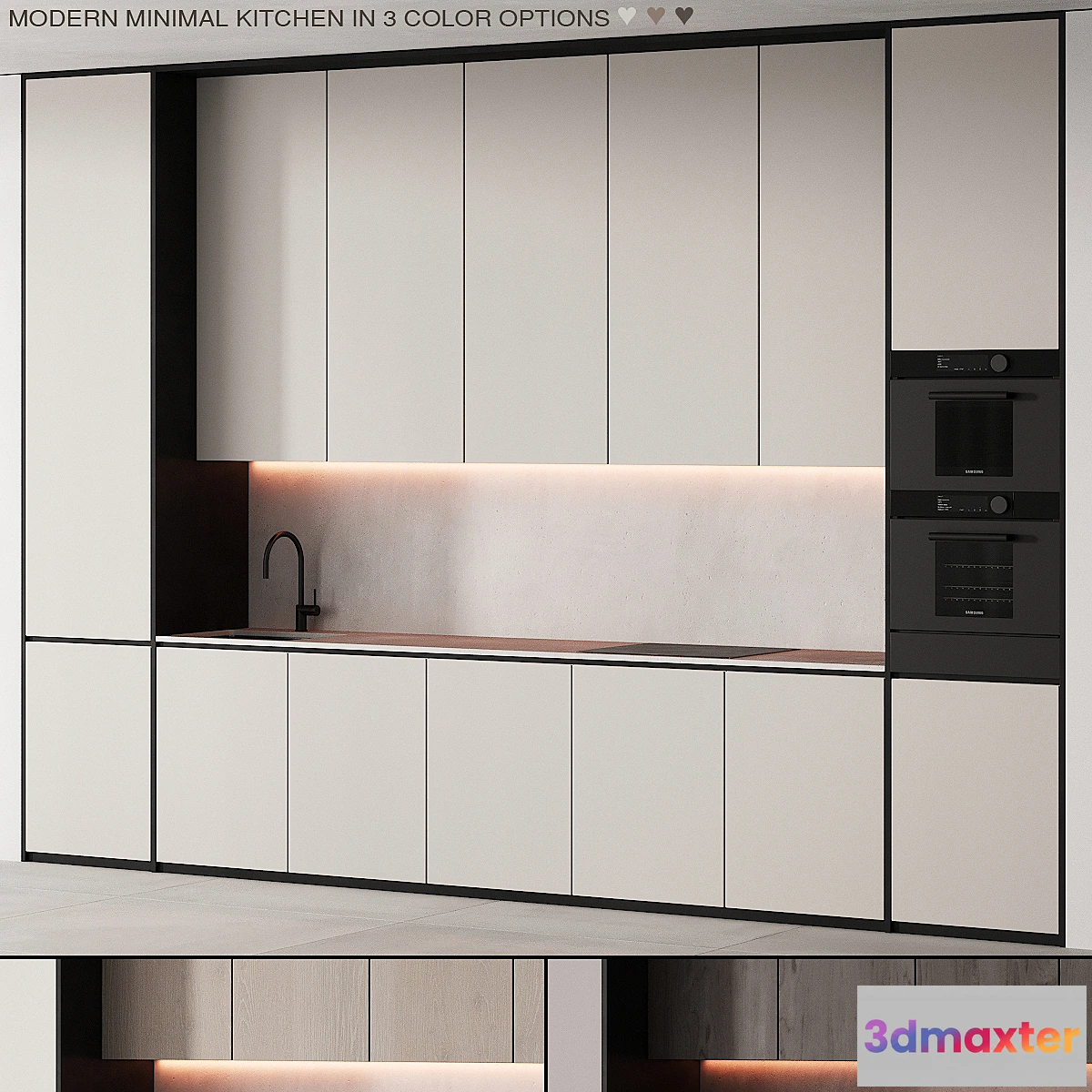 711976 - 233 modern kitchen 11 minimal modern 3 options 00