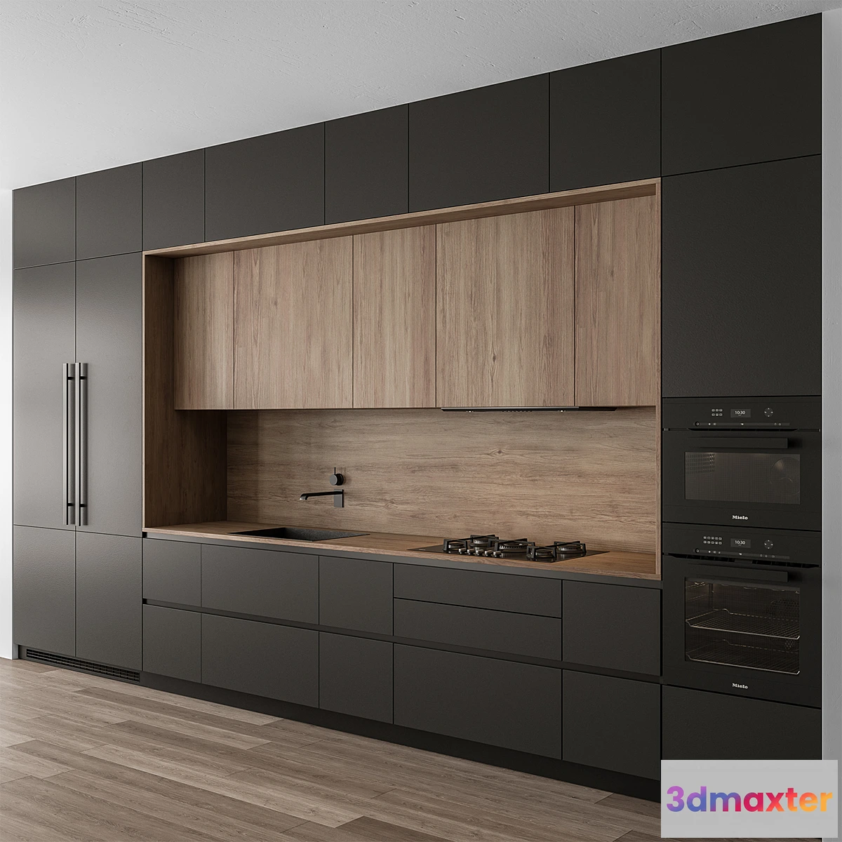 711984 - Kitchen Modern - Wood and Black 114