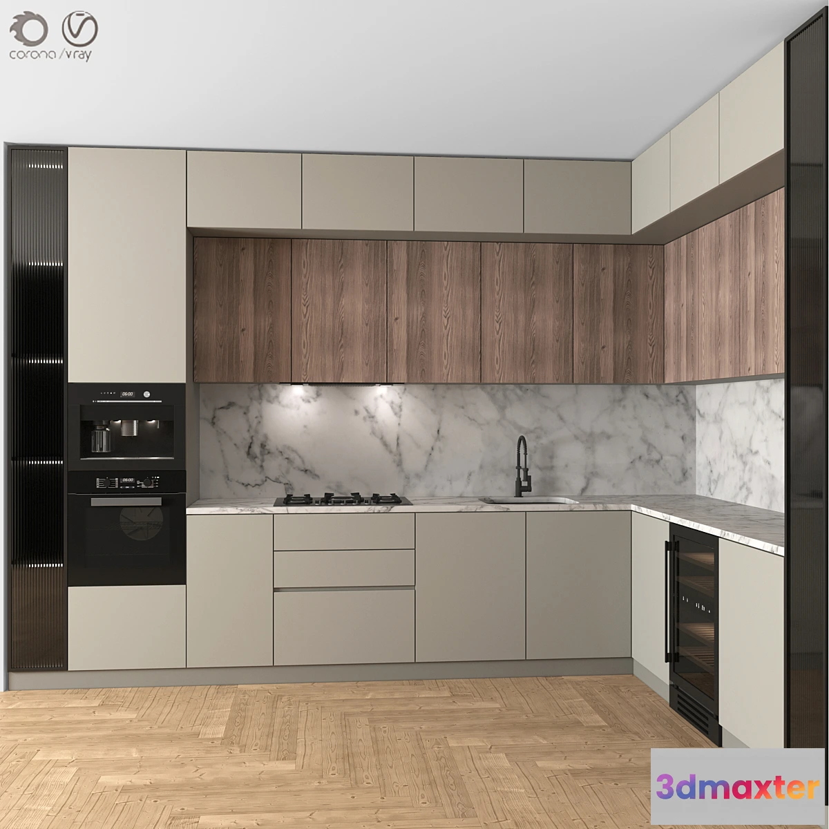 712004 - Kitchen Modern 26 (Corner Kitchen)