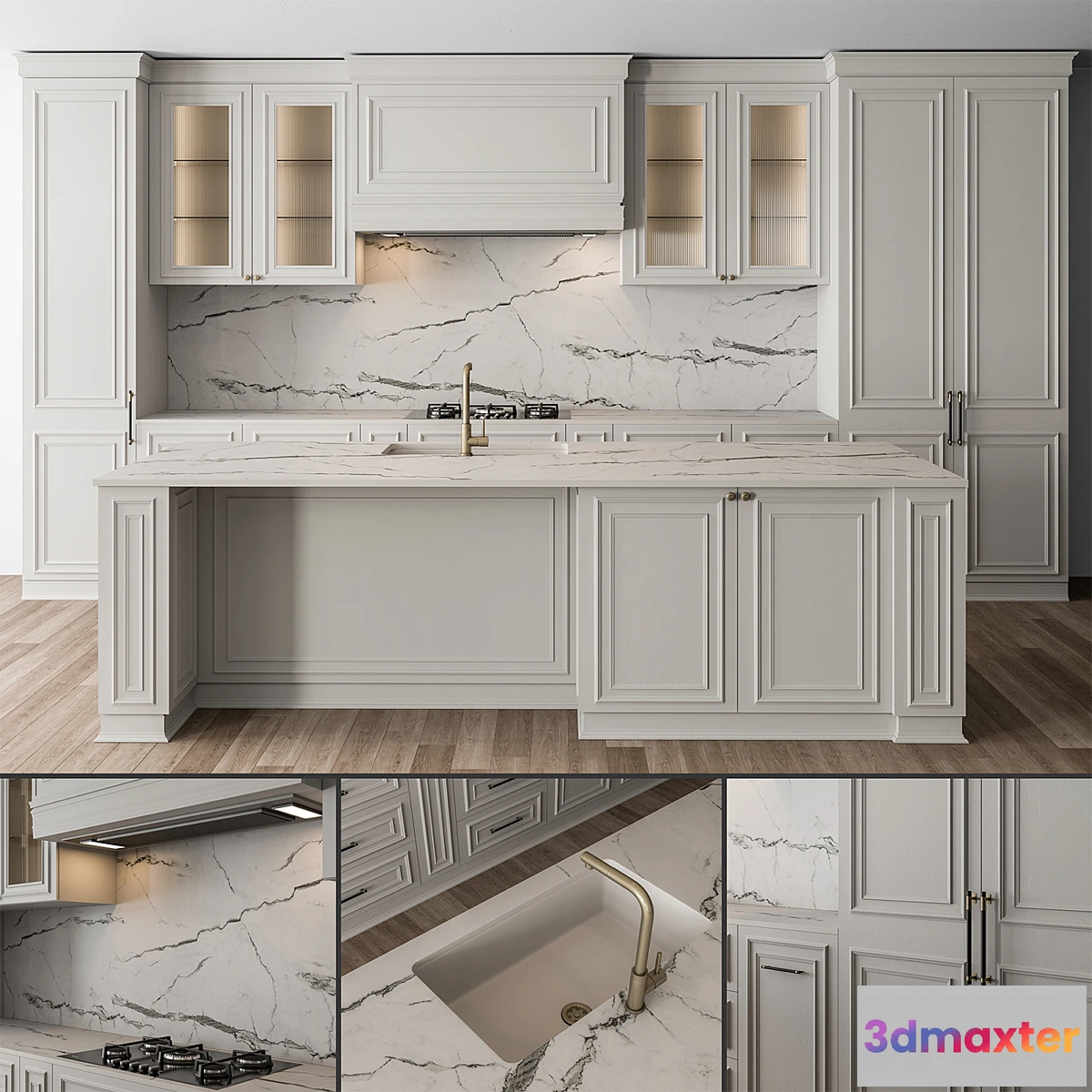 712332 - Kitchen NeoClassic - White Set 66 - No.2