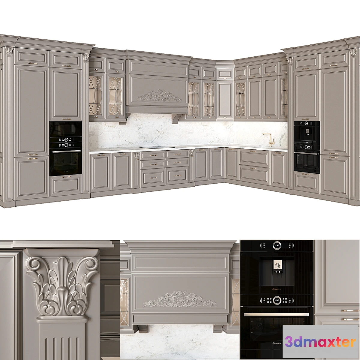 774827 - Kitchen in classic style 02
