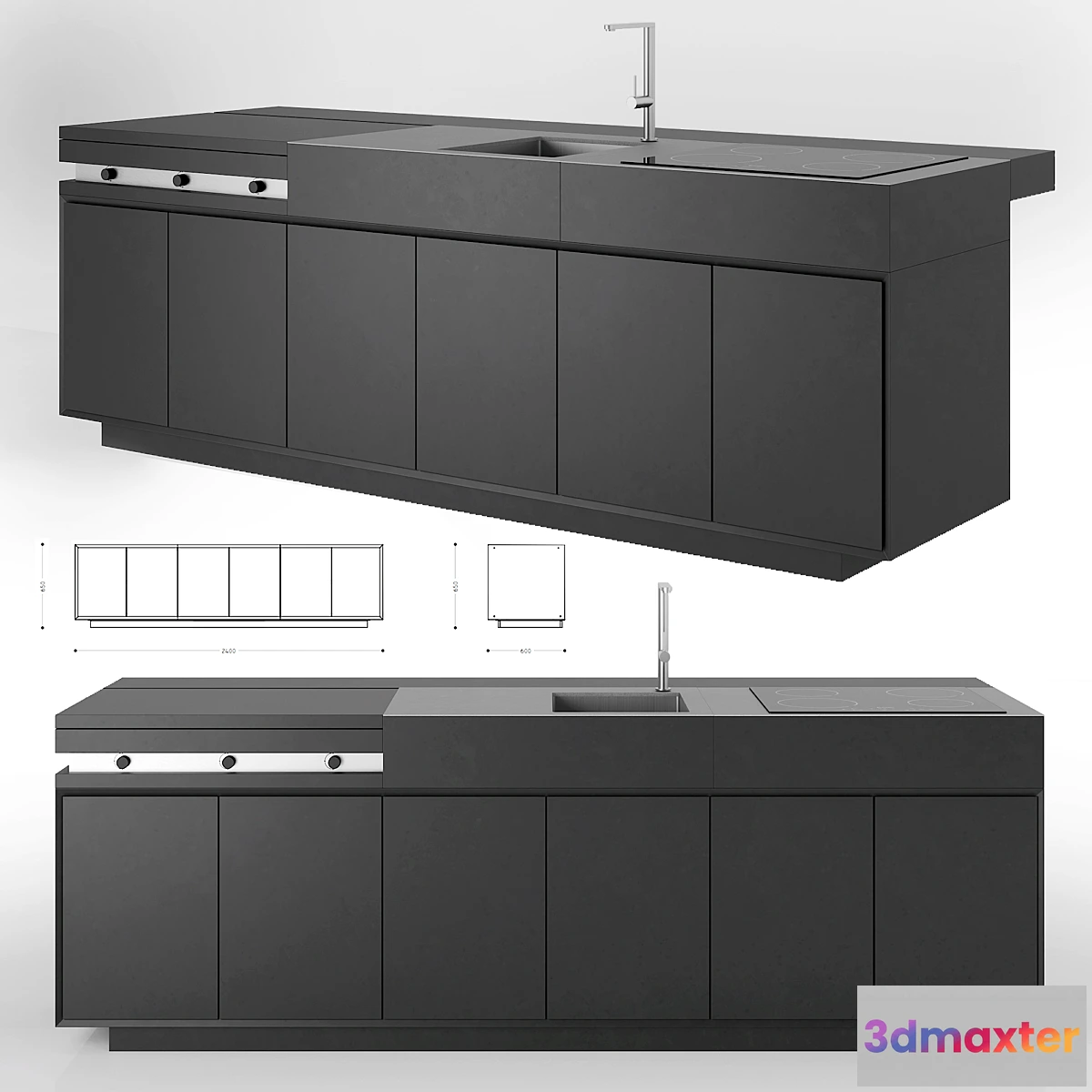 774907 - Tikal Kitchen 3 Modules Talenti