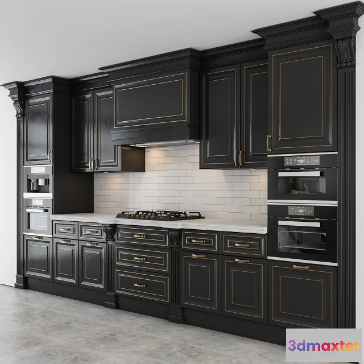 775495 - Black and Gold Lux Kitchen