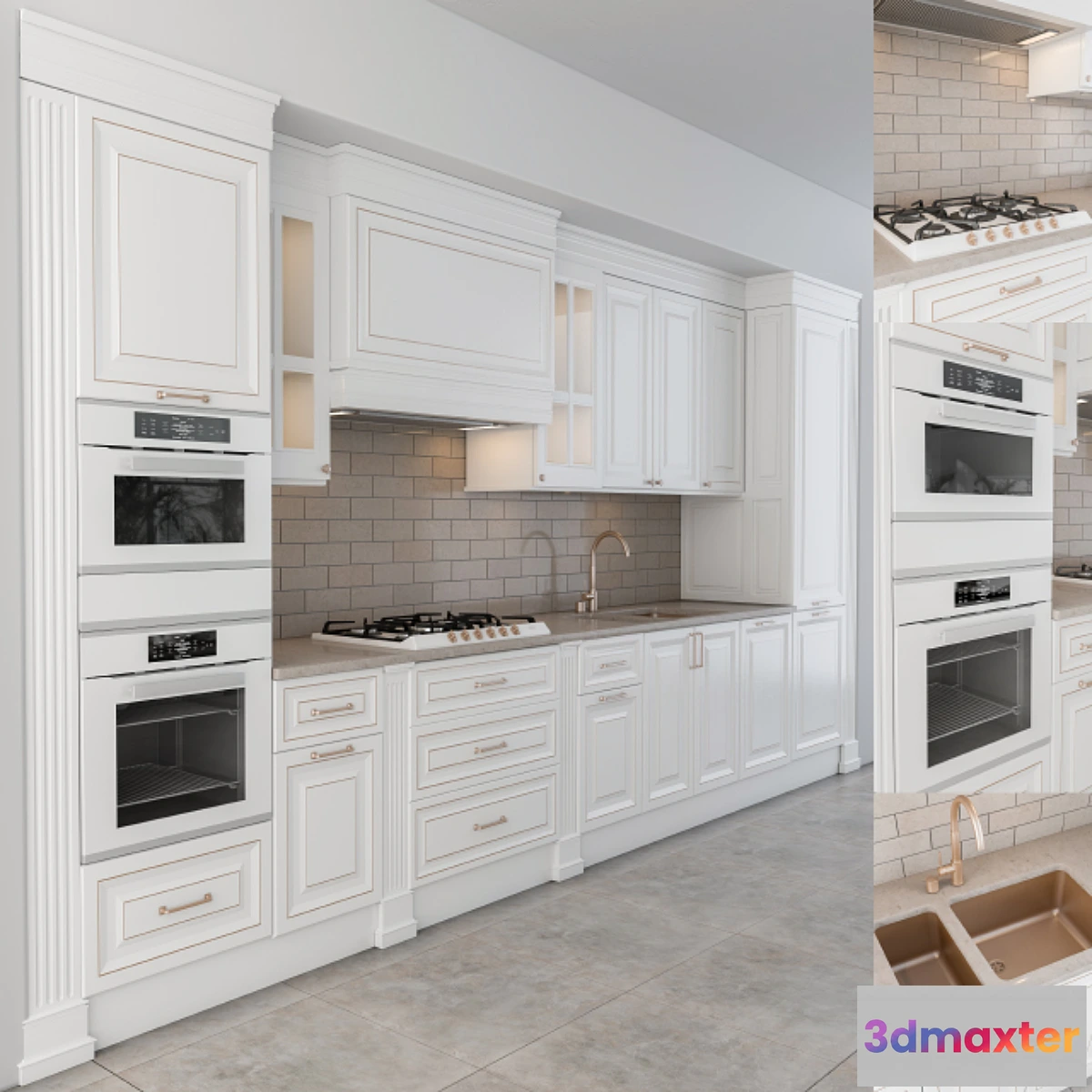 775519 - Classic kitchen white