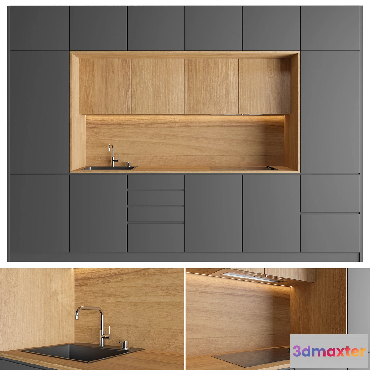 787362 - Modern wooden kitchen