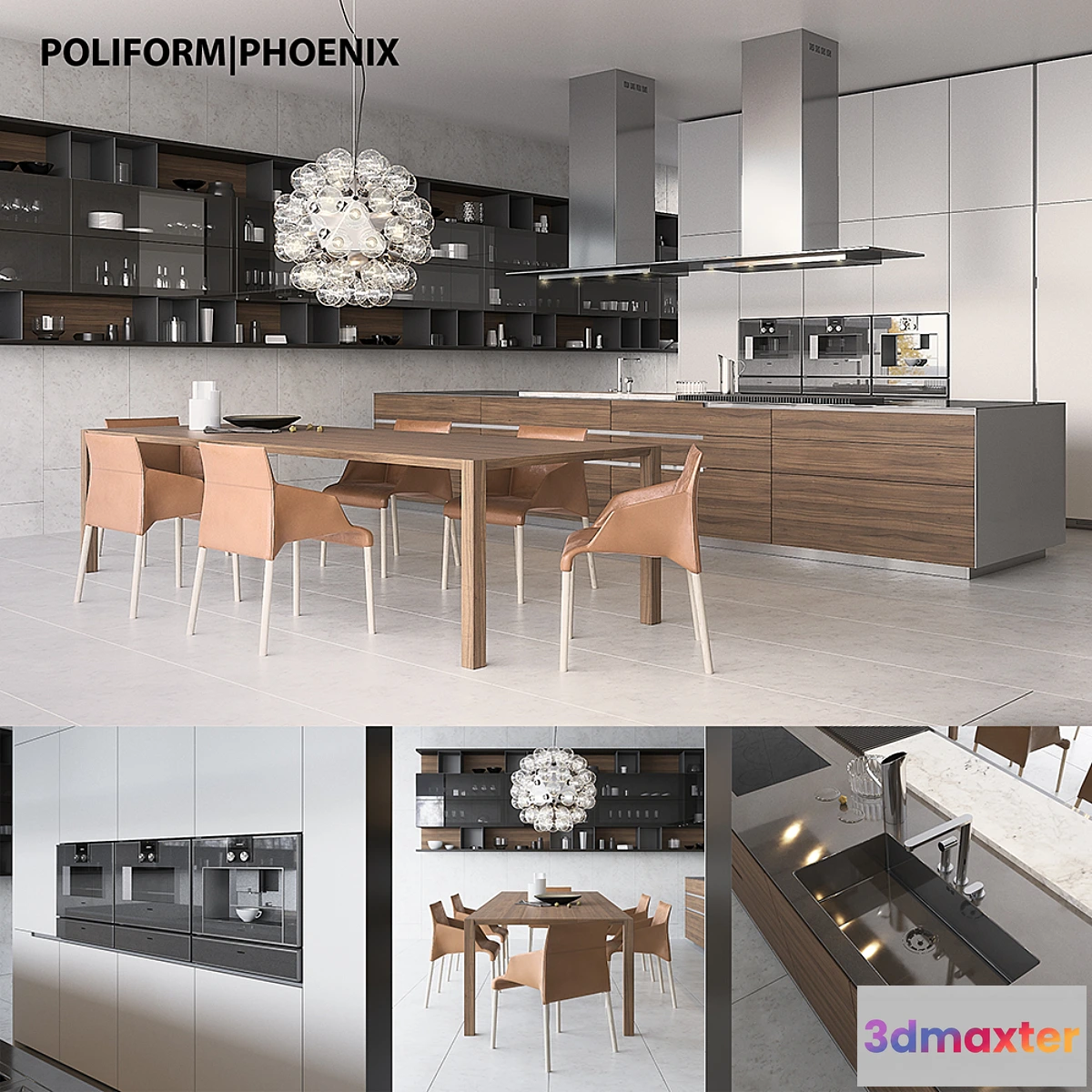 788542 - Kitchen Poliform Varenna Phoenix 2 (vray corona) - No.3