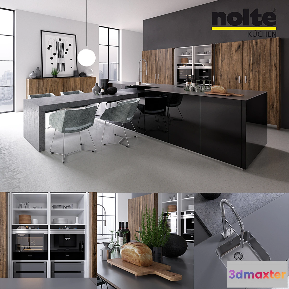 788562 - Kitchen NOLTE Legno (vray GGX corona PBR) - No.3