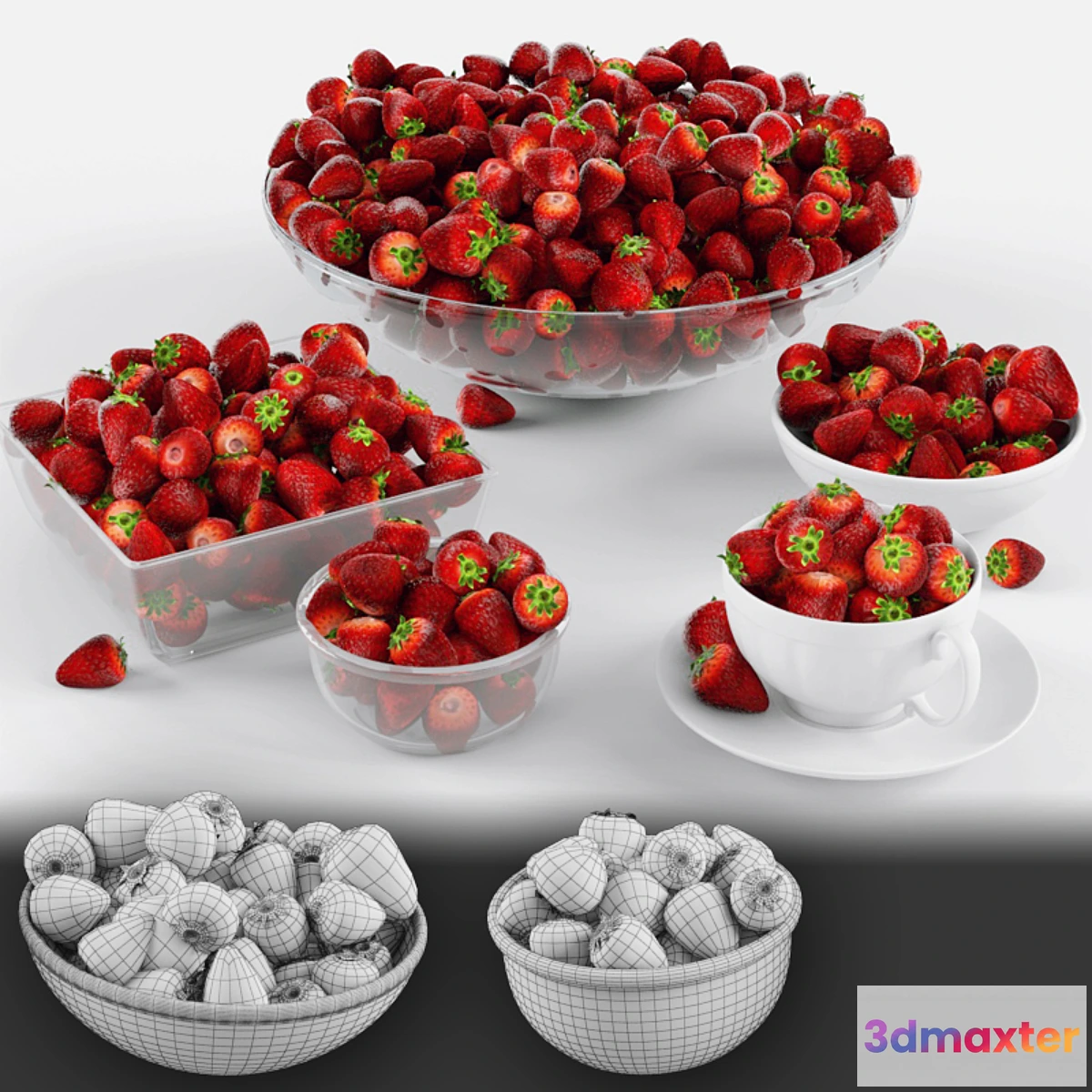 1268450 - Strawberry 3D Max